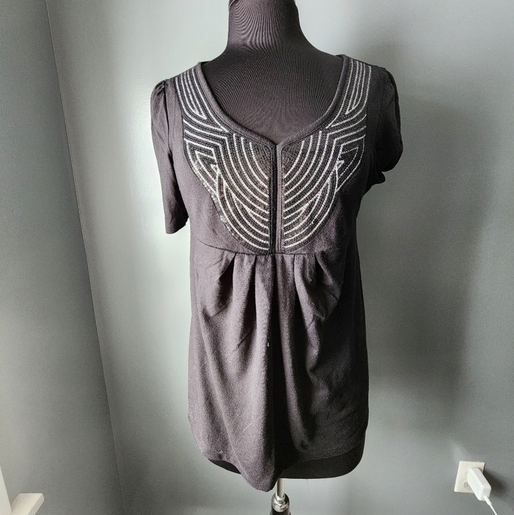 Duo Maternity Sequin Top